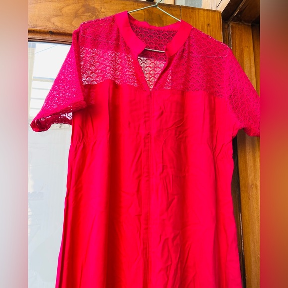 Rayon long slit kurta - Picture 4 of 4